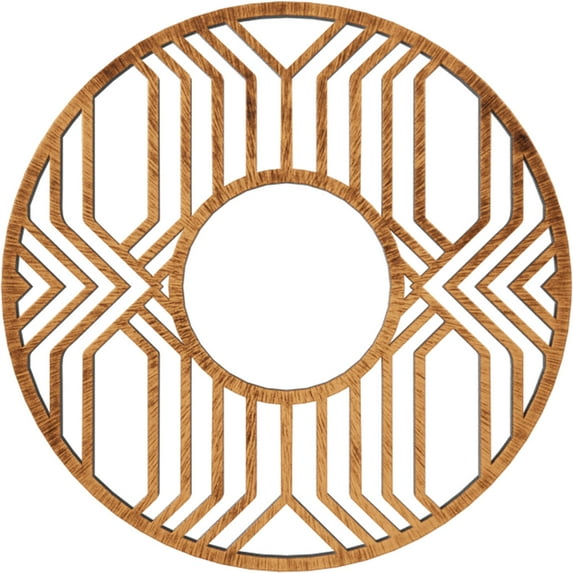 34"OD x 12 1/2"ID x 1"P Empire Architectural Grade PVC Pierced Ceiling Medallion, Antiqued Copper