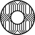 thumbnail image 1 of 34"OD x 12 1/2"ID x 1"P Empire Architectural Grade PVC Pierced Ceiling Medallion, Black, 1 of 10