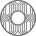 thumbnail image 1 of 34"OD x 12 1/2"ID x 1"P Empire Architectural Grade PVC Pierced Ceiling Medallion, Nickel, 1 of 6