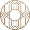 thumbnail image 1 of 34"OD x 12 1/2"ID x 3/8"T Empire Wood Fretwork Pierced Ceiling Medallion, Red Oak, 1 of 3