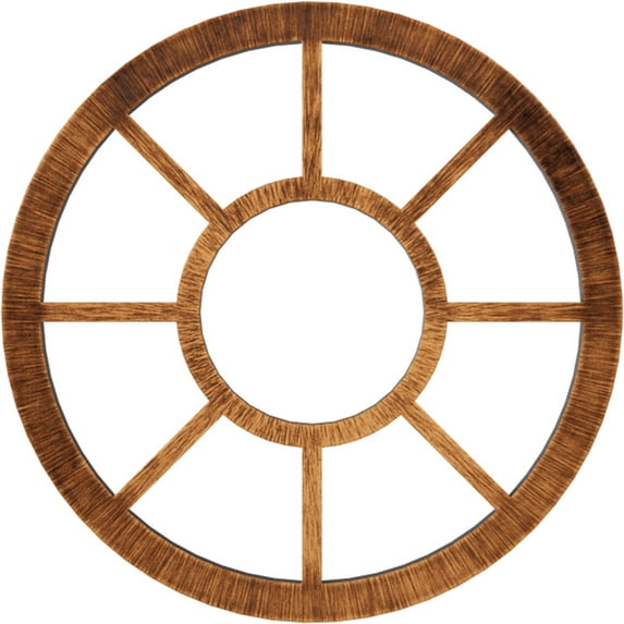 34"OD x 12 3/8"ID x 1"P Grace Architectural Grade PVC Pierced Ceiling Medallion, Antiqued Copper