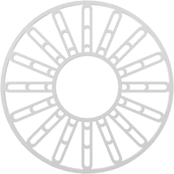 34"OD x 12 3/8"ID x 1"P Hale Architectural Grade PVC Pierced Ceiling Medallion
