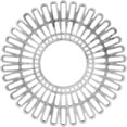 thumbnail image 1 of 34"OD x 12 5/8"ID x 1"P Cornelius Architectural Grade PVC Pierced Ceiling Medallion, Antiqued Silver, 1 of 10