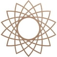 thumbnail image 1 of 34"OD x 13 1/8"ID x 3/8"T Eleanor Wood Fretwork Pierced Ceiling Medallion, Wood (Paint Grade), 1 of 3