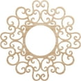 thumbnail image 1 of 34"OD x 13"ID x 3/8"T Reims Wood Fretwork Pierced Ceiling Medallion, Alder, 1 of 3