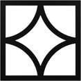 thumbnail image 1 of 34"OD x 21 3/4"ID x 1"P Statesman Architectural Grade PVC Pierced Ceiling Medallion, Black, 1 of 10