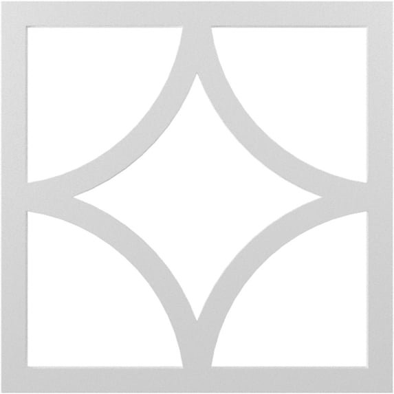 34"OD x 21 3/4"ID x 1"P Statesman Architectural Grade PVC Pierced Ceiling Medallion