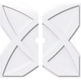 thumbnail image 1 of 34"OD x 3"ID x 11 3/4"C x 1"P Titus Architectural Grade PVC Contemporary Ceiling Medallion, Two Piece, 1 of 11