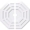 thumbnail image 1 of 34"OD x 3"ID x 13 1/2"C x 1"P Westin Architectural Grade PVC Contemporary Ceiling Medallion, Two Piece, 1 of 11