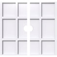 thumbnail image 1 of 34"OD x 4"ID x 11 3/4"C x 1"P Rubik Architectural Grade PVC Contemporary Ceiling Medallion, Two Piece, 1 of 11