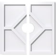 thumbnail image 1 of 34"OD x 6"ID x 11 3/4"C x 1"P Embry Architectural Grade PVC Contemporary Ceiling Medallion, Two Piece, 1 of 11