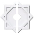 thumbnail image 1 of 34"OD x 6"ID x 18 3/4"C x 1"P Axel Architectural Grade PVC Contemporary Ceiling Medallion, Two Piece, 1 of 11