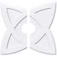 thumbnail image 1 of 34"OD x 7"ID x 12 3/4"C x 1"P Cosmo Architectural Grade PVC Contemporary Ceiling Medallion, Two Piece, 1 of 11