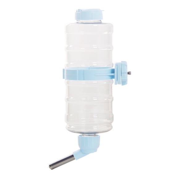 34 Oz Automatic Pet Water Dispenser for Small Animals Leak Proof Cage Feeding Bottle with Nozzle Suitable for Dogs Rabbits Ferrets Squirrels Hedgehogs Blue 30 cmx11.6 cm