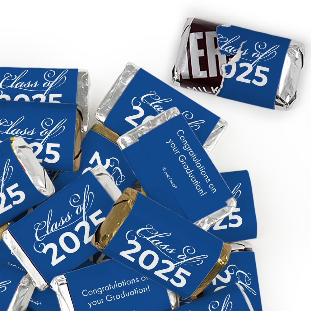 34 Pcs Blue Graduation Candy Party Favors Class of 2025 Hershey's ...