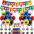 thumbnail image 1 of 34 Pcs For Mighty Morphin Theme Birthday Party Decoration Set - Includes Happy Birthday Banner, Cake Topper, Cupcake Toppers, and Balloons for Kids’ Celebrations, 1 of 5