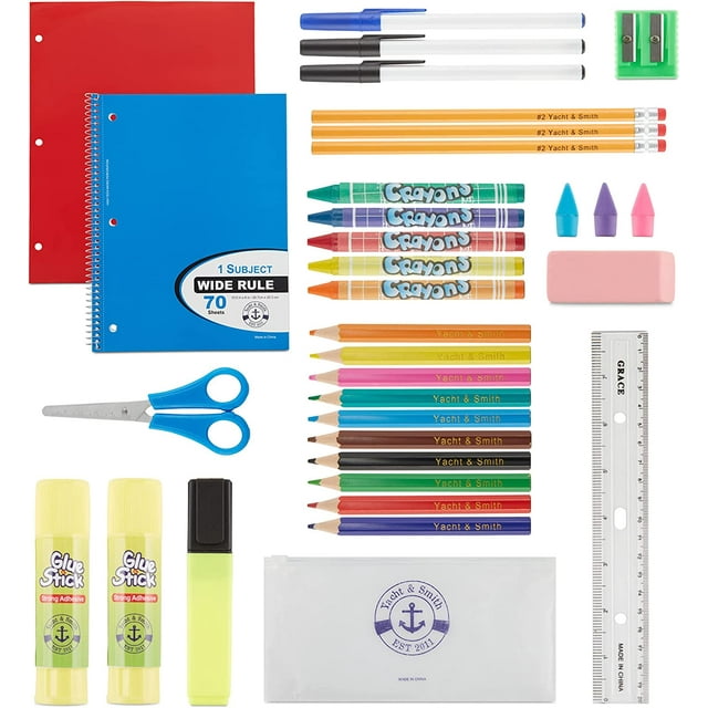 34 Piece School Supplies Kit for School Children Wholesale Back to