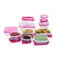 thumbnail image 1 of 34 Piece Set of Plastic Storage Containers- Red, 1 of 5