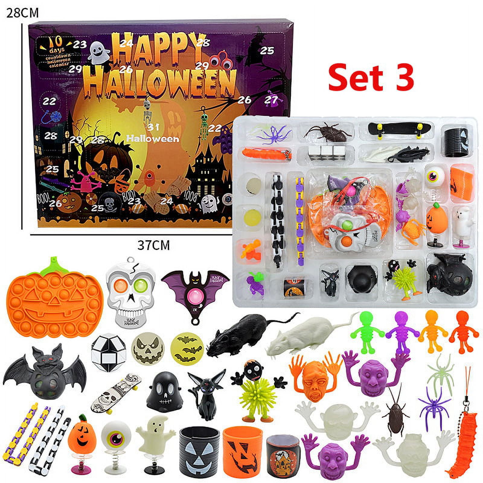 34 Pieces Halloween Toy Halloween Party Gift Gift Bag Filler Halloween  Treats Prize, Push Pop Bubble Toys Stress Relief Anti-Anxiety Toys,blind  box,Party Favors, Classroom, Gift Bag Fillers 