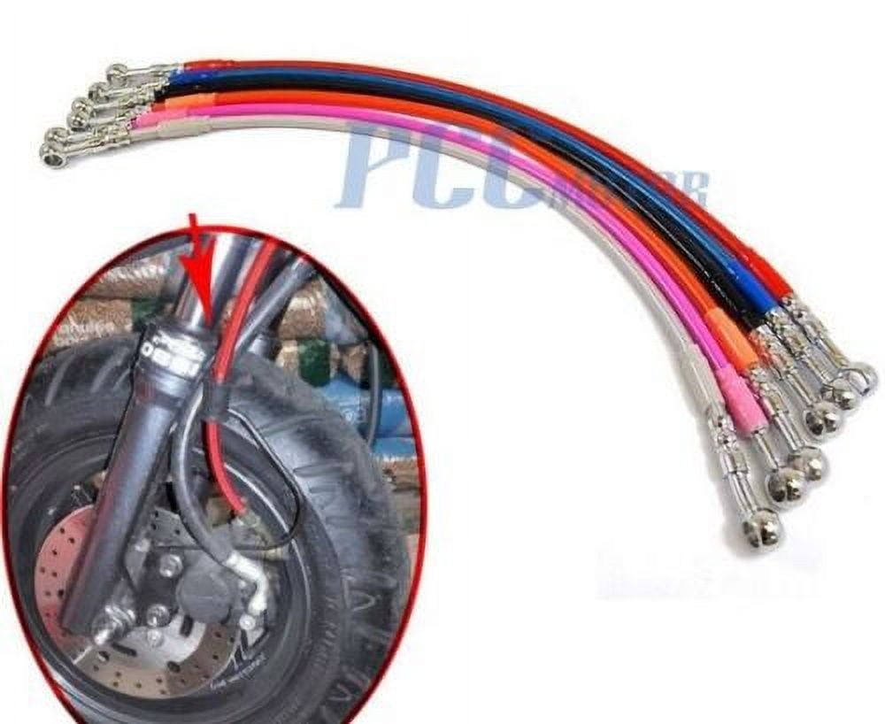 34" STEEL BRAIDED HYDRAULIC Brake HOSE LINE FOR MOPED SCOOTER ATV GU04