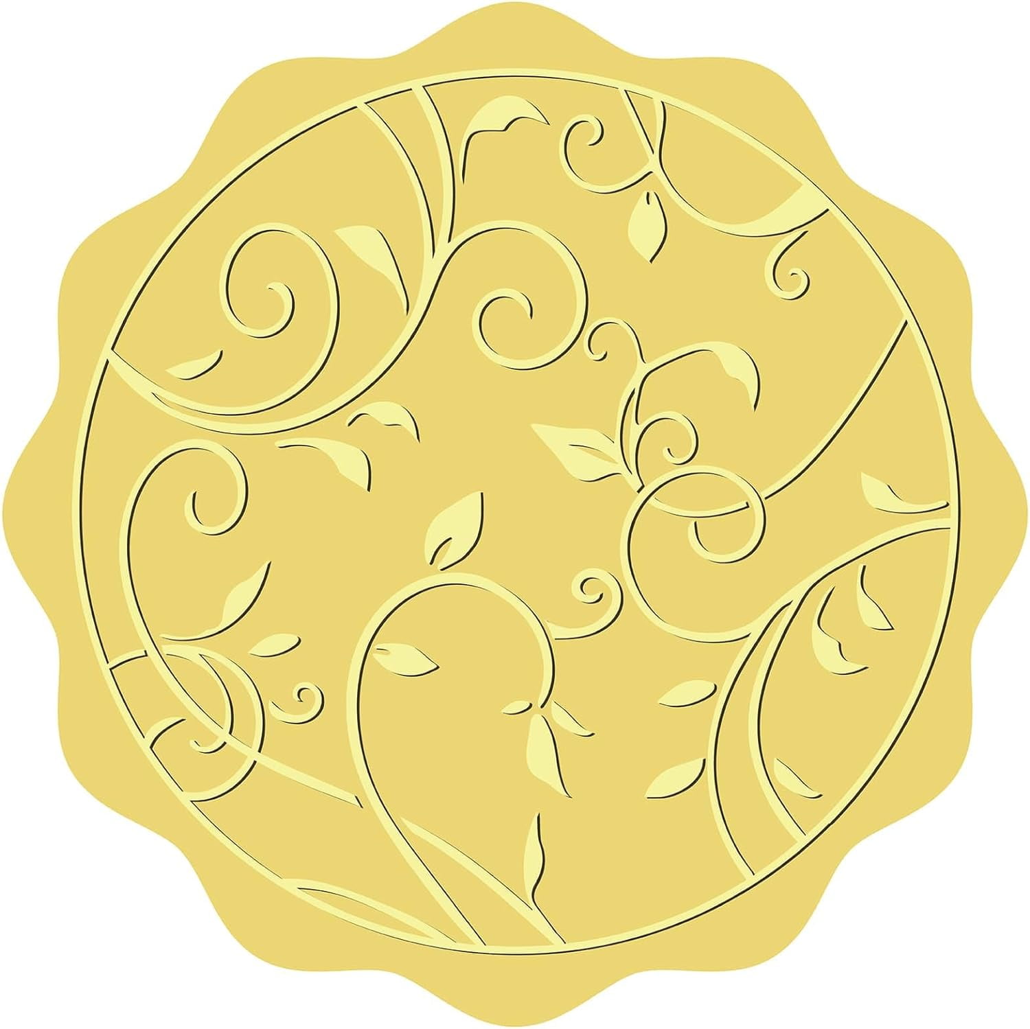34 Sheets Self Adhesive golden Foil Embossed Stickers Round Dot Medal ...
