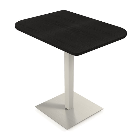 34" Small Dou Bistro Height Table Double Metal Base Bar Table