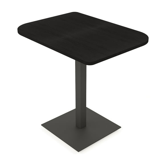 34" Small Dou Bistro Height Table Double Metal Base Bar Table