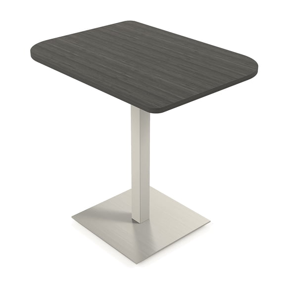 34" Small Dou Bistro Height Table Double Metal Base Bar Table