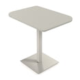 thumbnail image 1 of 34" Small Dou Bistro Height Table Square Metal Base Bar Table, 1 of 6