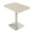 thumbnail image 1 of 34" Small Dou Bistro Height Table Square Metal Base Bar Table, 1 of 5