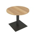 thumbnail image 1 of 34" Small Round Table Square Metal Base Conference Room Breakroom, 1 of 4