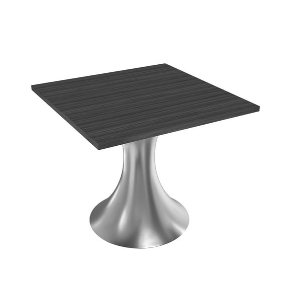 34" Small Square Table Wide Pedestal Base Conference Room Breakroom