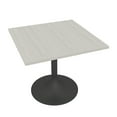thumbnail image 1 of 34" Small Square Table With Tulip Base 2 Person Round Office Table, 1 of 4