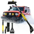 thumbnail image 1 of 34" Snow Brush for Car Windshield, Extendable Ice Scraper with Foam Grip, Snow Removal Tool for SUV Truck Windows, 1 of 9