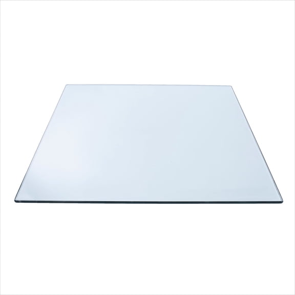 34" Square Clear Tempered Glass Table Top By Spancraft Glass
