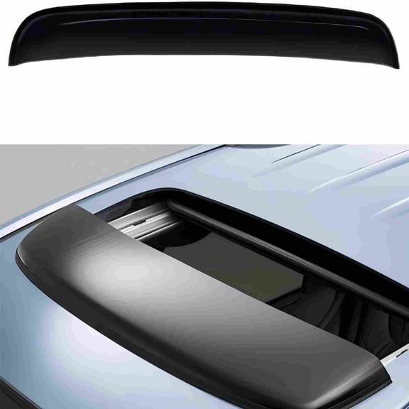 38" Universal Sunroof Visor Wind Deflector, Dark Smoke Moonroof Shade