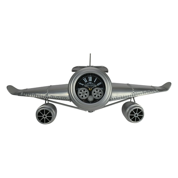 34" Vintage Airplane Wall Clock