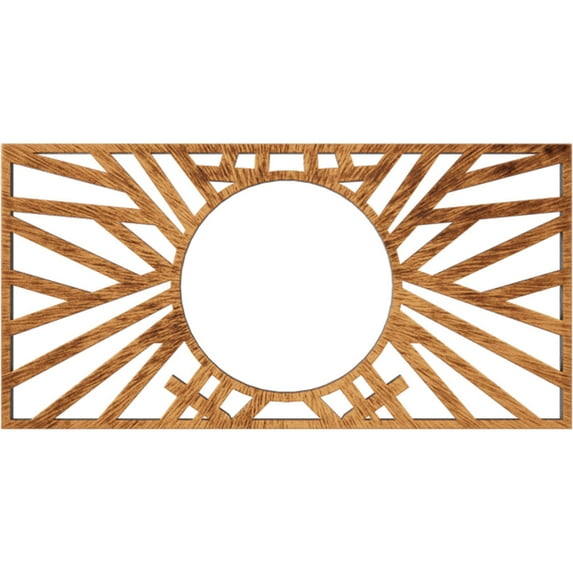 34"W x 17"H x 12 5/8"ID x 1"P Hoover Architectural Grade PVC Pierced Ceiling Medallion, Antiqued Copper