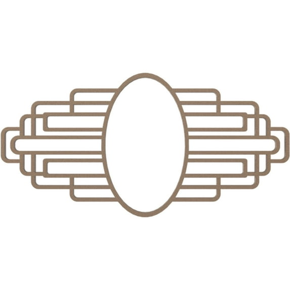 34"W x 17"H x 16 1/8"IH x 9 3/8"IW x 1"P Elizabeth Architectural Grade PVC Pierced Ceiling Medallion, Copper