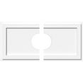 thumbnail image 1 of 34"W x 17"H x 7"ID x 11 3/4"C x 1"P Rectangle Architectural Grade PVC Contemporary Ceiling Medallion, Two Piece, 1 of 11