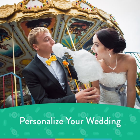 34 Wedding Party Wrapped Assorted Chocolate Miniature Bars - Heart Glitter (10oz)