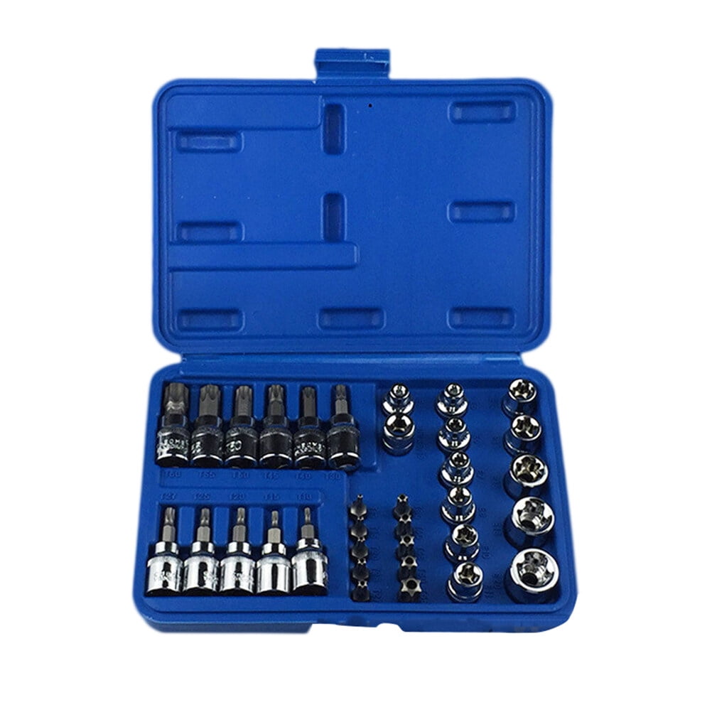 Socket Driver Bit 2 34 in 1 Bit Socket Set Dr Socket Driver Bit Tool Set Kit (Silver ...