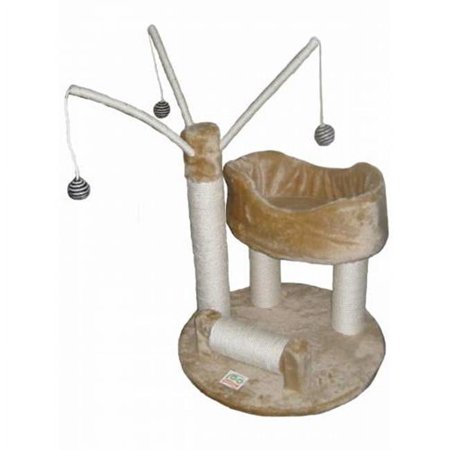 34 in. Beige Cat Tree
