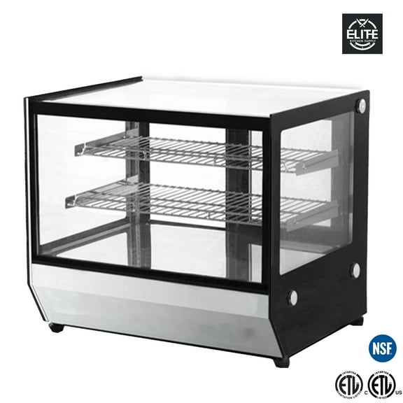 34 in. Commercial Electric Countertop Food Warmer 1500W Restaurant Display Cabinet with 3 Trays NSF