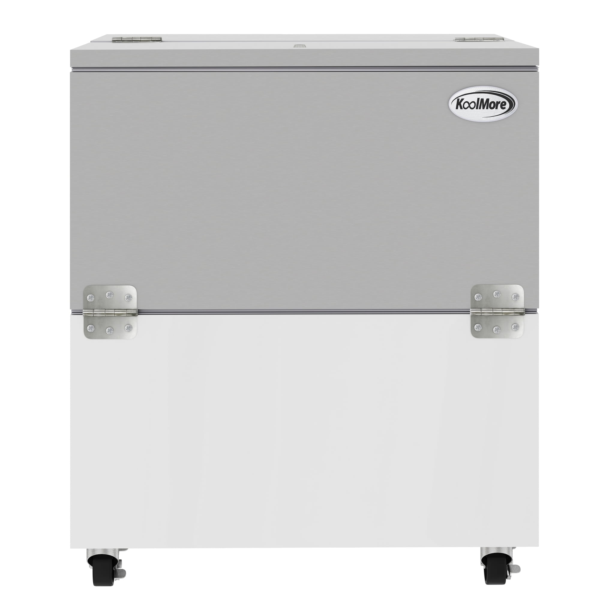 34 in. Commercial Milk Cooler for School and Cafeteria,8 Crate Capacity ...