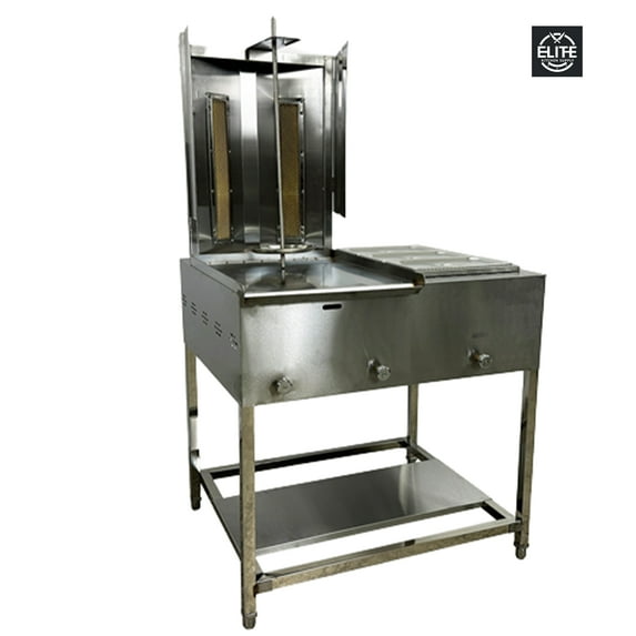 34 in. Trompo Gyros Shawarma Machine, Tacos Al Pastor Griddle Cooker Propane