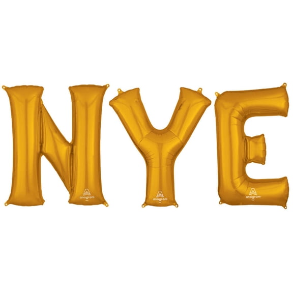 34 inch Anagram Nye - Letters Kit Foil Mylar Balloon - Party Supplies Decorations