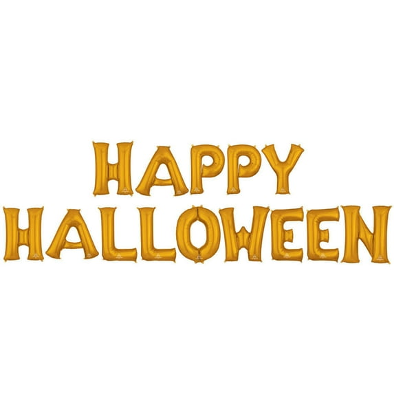 34 inch Happy Halloween - Anagram Letters Kit Foil Mylar Balloon - Party Supplies Decorations