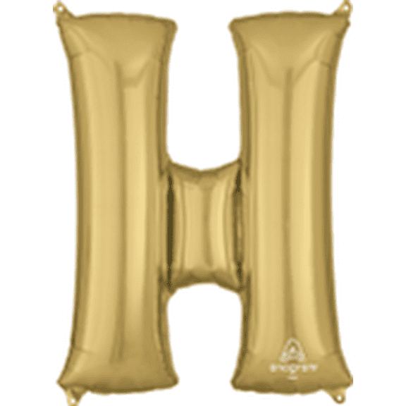 LRG SHP LETTER H - WHITE GOLD