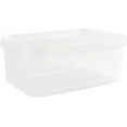 thumbnail image 1 of 34 oz Rectangular Clear Food Storage Containers with Lids - Stackable, Tamper Proof, BPA Free, Recyclable, Space Saver, Airtight Container, Kitchen Storage, Meal Prep, Take Out, Deli Container (50), 1 of 3